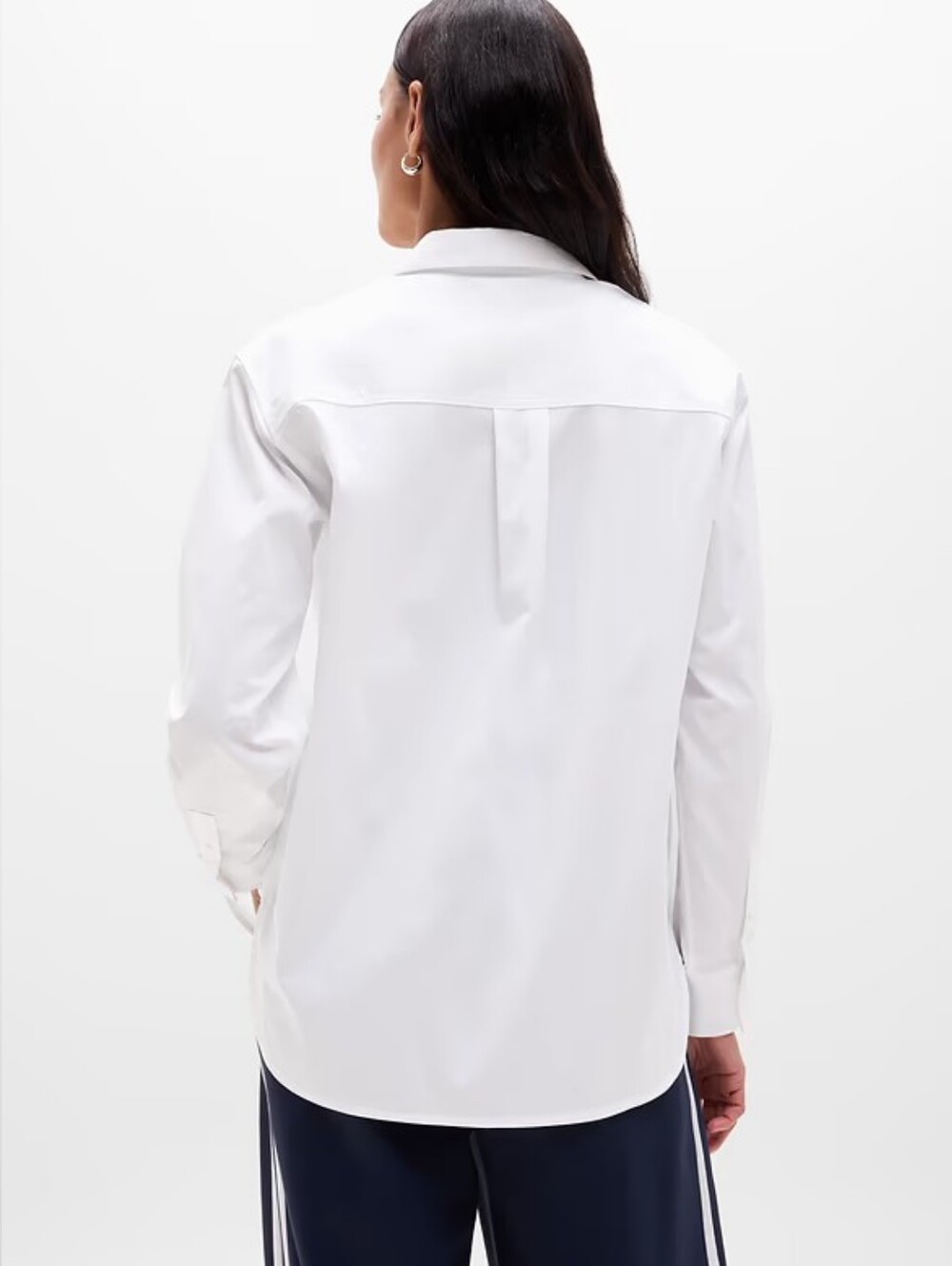 *NWT* Athleta Women's Midday Relaxed Poplin Shirt, Bright White - sz L - Picture 14 of 14